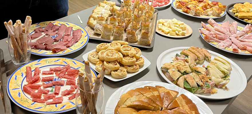 Pause gourmande pour l'équipe